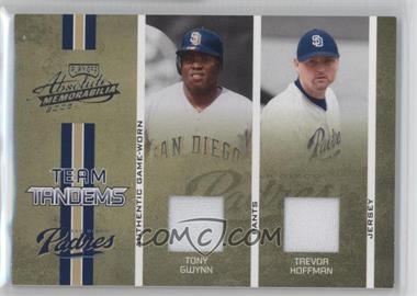 2005 Playoff Absolute Memorabilia - Team Tandems - Single Materials #TT-87 - Tony Gwynn, Trevor Hoffman /150