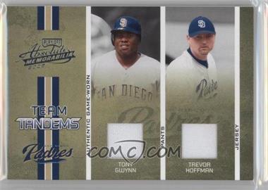 2005 Playoff Absolute Memorabilia - Team Tandems - Single Materials #TT-87 - Tony Gwynn, Trevor Hoffman /150