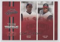 Dmitri Young, Wily Mo Pena [EX to NM] #/250