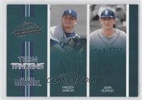 Freddy Garcia, John Olerud #/250