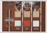 Miguel Tejada, Javy Lopez, Rafael Palmeiro [Noted] #/50