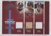 Brian Jordan, Rafael Furcal, Wes Helms #/150