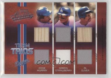 2005 Playoff Absolute Memorabilia - Team Trios - Spectrum Double Materials #TT-20 - Eddie Murray, Darryl Strawberry, Al Oliver /35 [EX to NM]