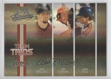 2005 Playoff Absolute Memorabilia - Team Trios - Spectrum #TT-25 - Jeff Bagwell, Joe Morgan, Jose Cruz /125