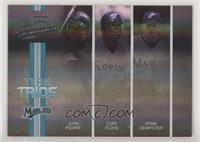 Juan Pierre, Cliff Floyd, Ryan Dempster [EX to NM] #/125