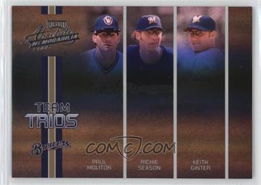 2005 Playoff Absolute Memorabilia - Team Trios - Spectrum #TT-47 - Paul Molitor, Richie Sexson, Keith Ginter /125