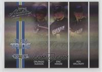 Orlando Hudson, Eric Hinske, Roy Halladay #/125