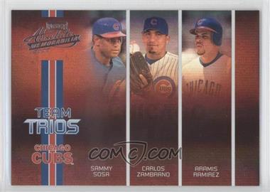 2005 Playoff Absolute Memorabilia - Team Trios - Spectrum #TT-8 - Sammy Sosa, Carlos Zambrano, Aramis Ramirez /125