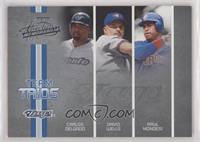 Carlos Delgado, David Wells, Raul Mondesi #/200