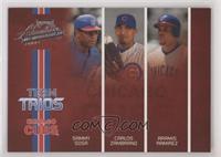 Sammy Sosa, Carlos Zambrano, Aramis Ramirez #/200