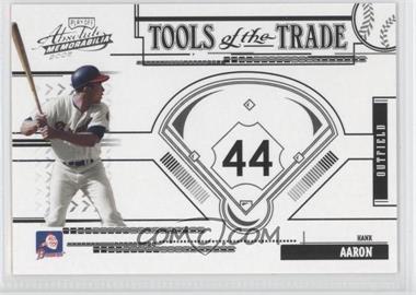 2005 Playoff Absolute Memorabilia - Tools of the Trade - Black #TT-122 - Hank Aaron /100