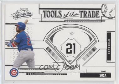 2005 Playoff Absolute Memorabilia - Tools of the Trade - Black #TT-181 - Sammy Sosa /100