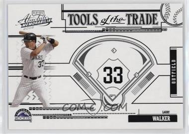 2005 Playoff Absolute Memorabilia - Tools of the Trade - Black #TT-19 - Larry Walker /100 [EX to NM]