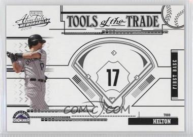 2005 Playoff Absolute Memorabilia - Tools of the Trade - Black #TT-43 - Todd Helton /100