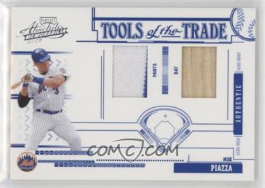 2005 Playoff Absolute Memorabilia - Tools of the Trade - Blue Double Materials #TT-155 - Mike Piazza /150