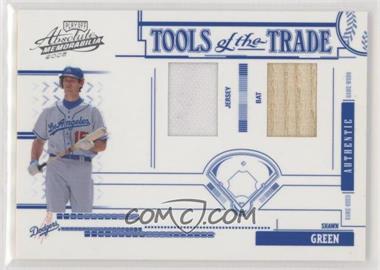 2005 Playoff Absolute Memorabilia - Tools of the Trade - Blue Double Materials #TT-182 - Shawn Green /150