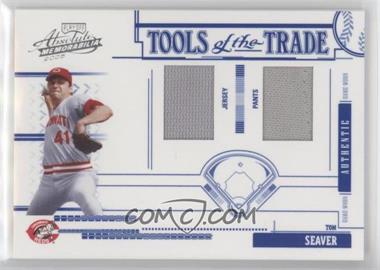 2005 Playoff Absolute Memorabilia - Tools of the Trade - Blue Double Materials #TT-190 - Tom Seaver /150