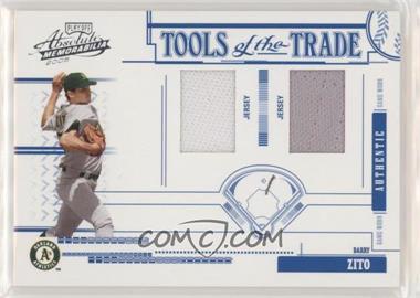 2005 Playoff Absolute Memorabilia - Tools of the Trade - Blue Double Materials #TT-75 - Barry Zito /150