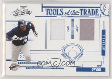 2005 Playoff Absolute Memorabilia - Tools of the Trade - Blue Double Materials #TT-78 - Tony Gwynn /150
