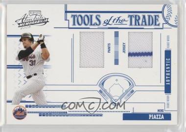 2005 Playoff Absolute Memorabilia - Tools of the Trade - Blue Double Materials #TT-79 - Mike Piazza /150