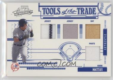 2005 Playoff Absolute Memorabilia - Tools of the Trade - Blue Quad Materials #TT-125 - Hideki Matsui /150