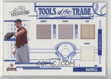 2005 Playoff Absolute Memorabilia - Tools of the Trade - Blue Quad Materials #TT-130 - Jeff Bagwell /150