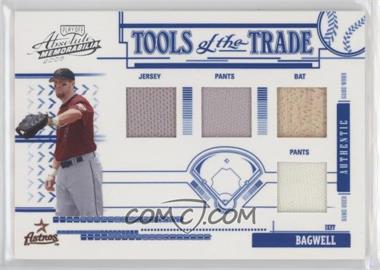 2005 Playoff Absolute Memorabilia - Tools of the Trade - Blue Quad Materials #TT-130 - Jeff Bagwell /150