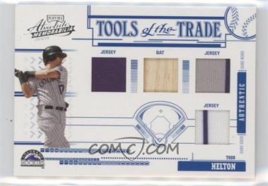 2005 Playoff Absolute Memorabilia - Tools of the Trade - Blue Quad Materials #TT-43 - Todd Helton /100