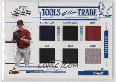 2005 Playoff Absolute Memorabilia - Tools of the Trade - Blue Six Materials #TT-26 - Roy Oswalt /15