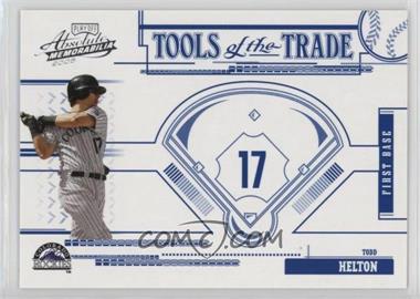 2005 Playoff Absolute Memorabilia - Tools of the Trade - Blue #TT-43 - Todd Helton /150