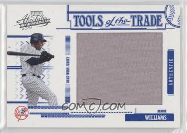 2005 Playoff Absolute Memorabilia - Tools of the Trade - Jumbo Materials #TT-103 - Bernie Williams /50