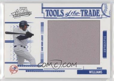 2005 Playoff Absolute Memorabilia - Tools of the Trade - Jumbo Materials #TT-103 - Bernie Williams /50