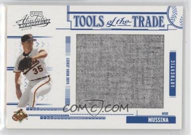 2005 Playoff Absolute Memorabilia - Tools of the Trade - Jumbo Materials #TT-35 - Mike Mussina /50