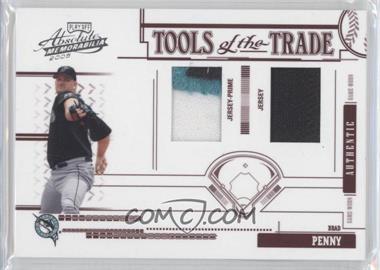 2005 Playoff Absolute Memorabilia - Tools of the Trade - Red Double Materials Prime #TT-108 - Brad Penny /5