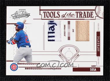2005 Playoff Absolute Memorabilia - Tools of the Trade - Red Double Materials Prime #TT-181 - Sammy Sosa /50