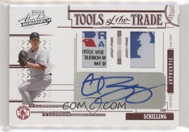 2005 Playoff Absolute Memorabilia - Tools of the Trade - Red Double Materials Signatures #TT-38 - Curt Schilling /5