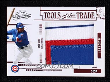 2005 Playoff Absolute Memorabilia - Tools of the Trade - Red Jumbo Materials Prime #TT-76 - Sammy Sosa /50