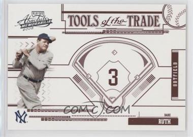 2005 Playoff Absolute Memorabilia - Tools of the Trade - Red #TT-102 - Babe Ruth /250
