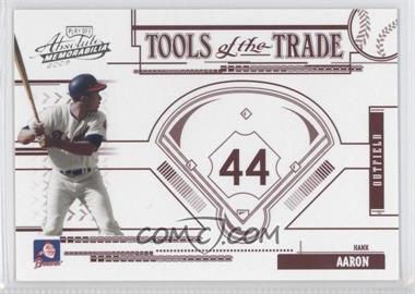2005 Playoff Absolute Memorabilia - Tools of the Trade - Red #TT-122 - Hank Aaron /250