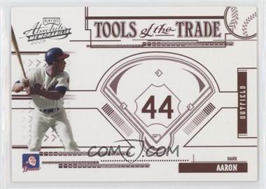 2005 Playoff Absolute Memorabilia - Tools of the Trade - Red #TT-122 - Hank Aaron /250