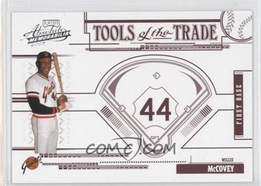 2005 Playoff Absolute Memorabilia - Tools of the Trade - Red #TT-61 - Willie McCovey /250