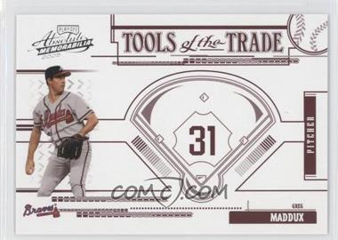 2005 Playoff Absolute Memorabilia - Tools of the Trade - Red #TT-63 - Greg Maddux /250
