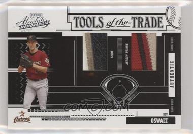 2005 Playoff Absolute Memorabilia - Tools of the Trade - Reverse Black Double Materials Prime #TT-26 - Roy Oswalt /25