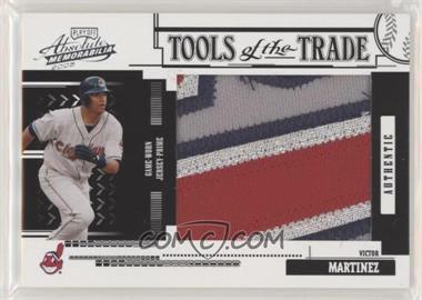 2005 Playoff Absolute Memorabilia - Tools of the Trade - Reverse Black Jumbo Materials Prime #TT-68 - Victor Martinez /5