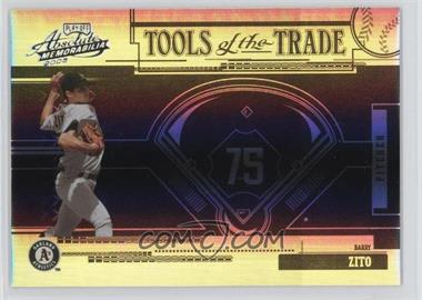 2005 Playoff Absolute Memorabilia - Tools of the Trade - Reverse Black Spectrum #TT-75 - Barry Zito /5