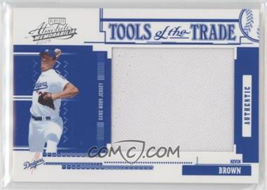 2005 Playoff Absolute Memorabilia - Tools of the Trade - Reverse Blue Jumbo Materials #TT-142 - Kevin Brown /150