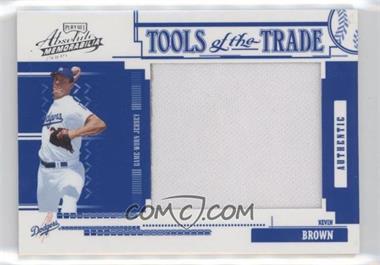 2005 Playoff Absolute Memorabilia - Tools of the Trade - Reverse Blue Jumbo Materials #TT-142 - Kevin Brown /150