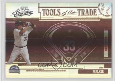 2005 Playoff Absolute Memorabilia - Tools of the Trade - Reverse Red Spectrum #TT-19 - Larry Walker /50