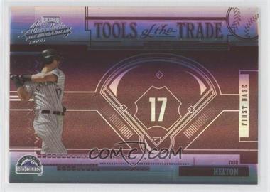 2005 Playoff Absolute Memorabilia - Tools of the Trade - Reverse Red Spectrum #TT-43 - Todd Helton /50