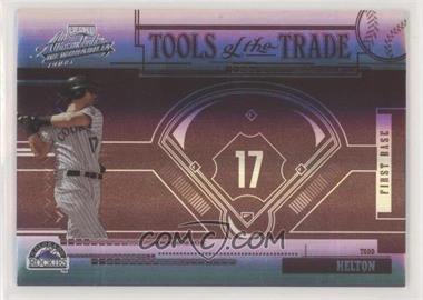 2005 Playoff Absolute Memorabilia - Tools of the Trade - Reverse Red Spectrum #TT-43 - Todd Helton /50